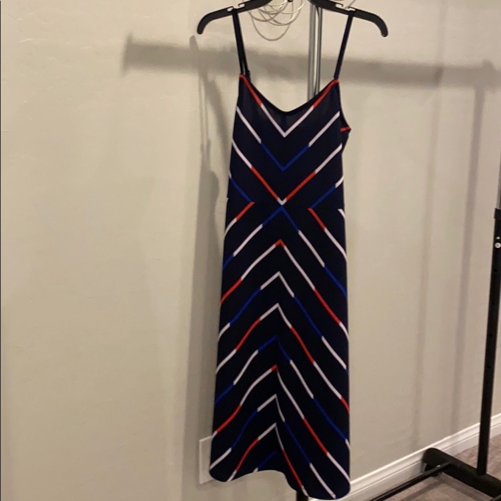 Tommy Hilfiger Blue, Red And White spaghetti strap